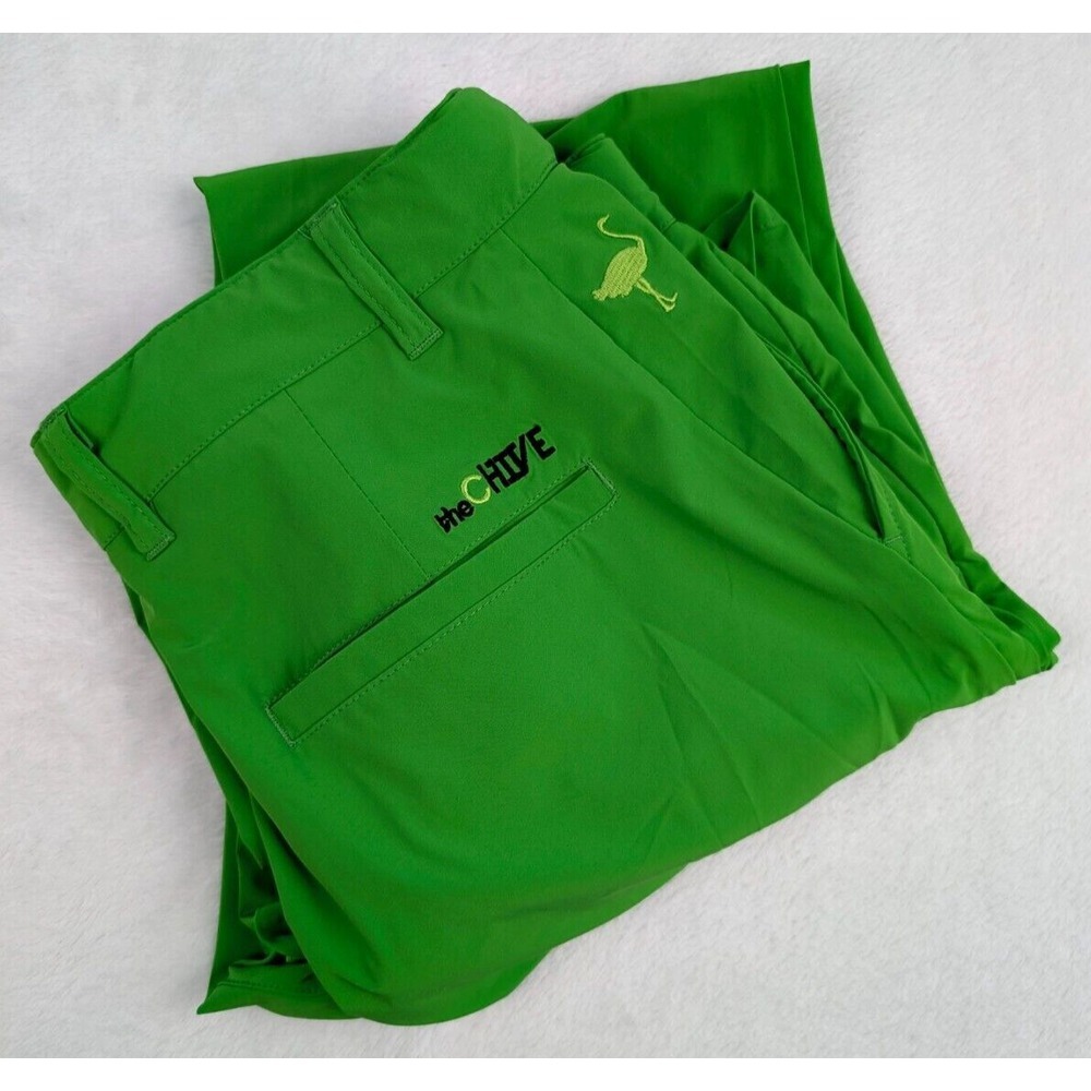Travis Mathew The Chive Open to Close Golf Pant Mens 30 Bright Green Performance